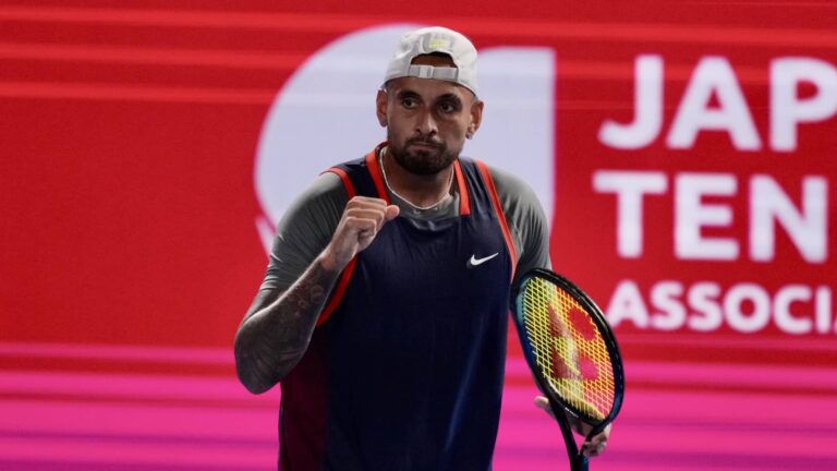 Nick Kyrgios volvió a ganar en Tokio y es uno de los candidatos