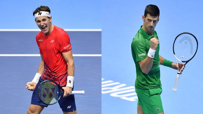 Novak Djokovic y Casper Ruud definirán el mejor del 2022