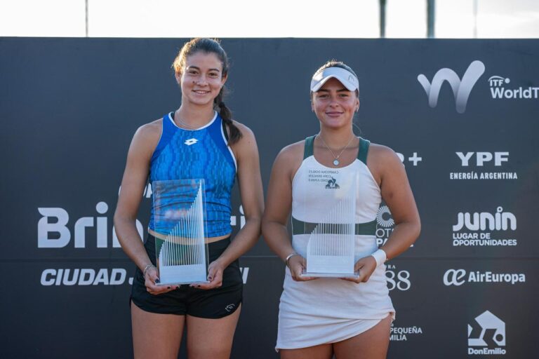W35 JUNÍN: LULI MOYANO Y CAMILA ROMERO CAMPEONAS EN DOBLES